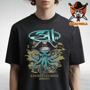 311 Caribbean Cruise 2025 Octopus Pirate Unisex T-Shirt