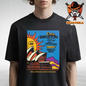 Chris Stapleton With Marcus King  Live Show Poster Music For Qudos Bank Arena In Sydney AUS On March 5th 2025 Unisex T-Shirt