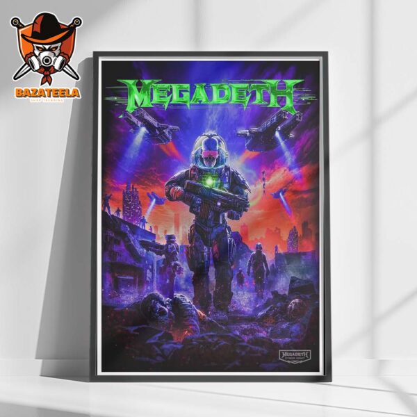 Megadeth Cyber Army 2025 Sci-Fi Limited Edition Poster Heavy Metal Band Home Decor Poster Canvas