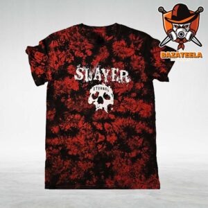 Slayer Eternal on Red Crystal Wash Tee All Over Print Shirt