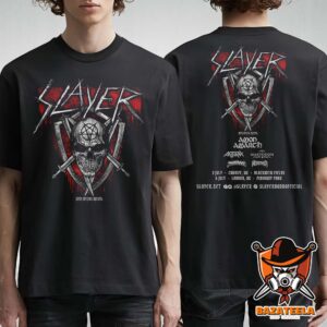 Slayer With The Special Guests Live Show Concert Music Poster For UK London And Cardiff On July 3th And 6th 2025 Two Sides Unisex T-Shirt