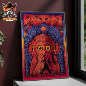 Tool Band Live In The Sand Destination Festival Music Poster For Dominican Republic In Punta Cana On March 7-8-9 2025 Home Decor Poster Canvas