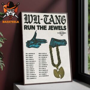 Wu Tang Clan & Run The Jewels The Final Chamber Tour 2025 Home Decor Poster Canvas